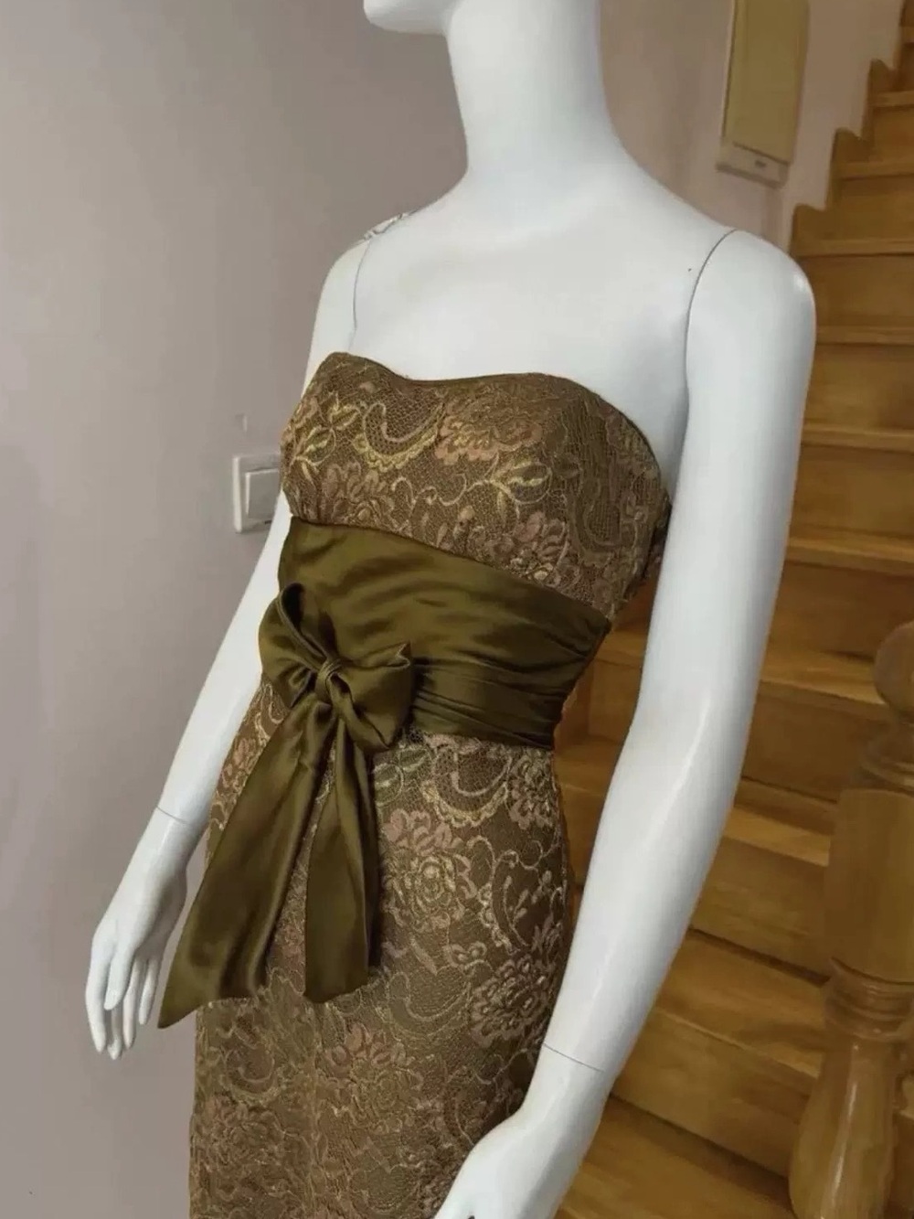 Olive & Rose Lace Midi Skirt